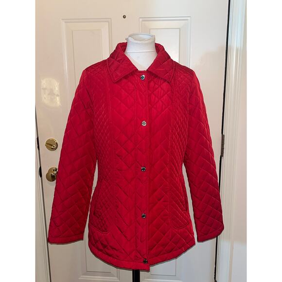 Calvin Klein Red Puffer Jacket / Coat Large Winter - Picture 2 of 16